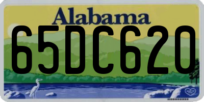 AL license plate 65DC620