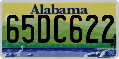 AL license plate 65DC622