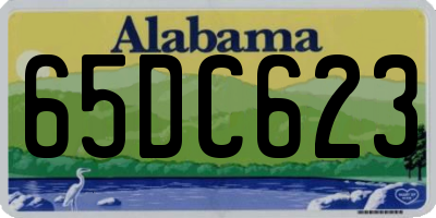 AL license plate 65DC623