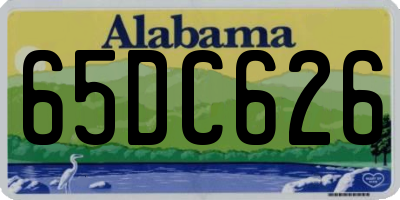 AL license plate 65DC626