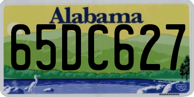 AL license plate 65DC627