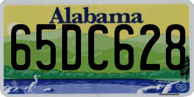 AL license plate 65DC628