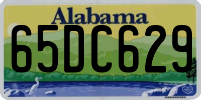 AL license plate 65DC629