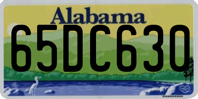 AL license plate 65DC630