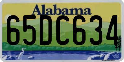 AL license plate 65DC634