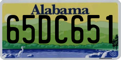 AL license plate 65DC651