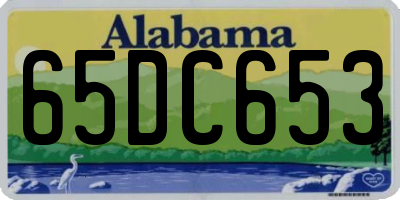 AL license plate 65DC653
