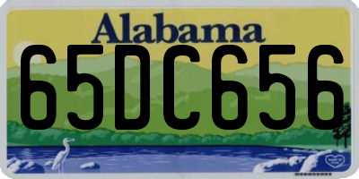 AL license plate 65DC656