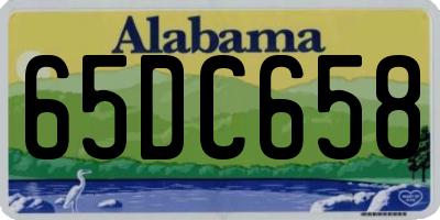AL license plate 65DC658