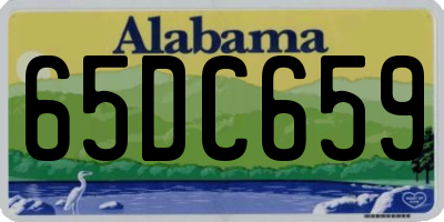 AL license plate 65DC659