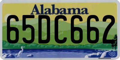 AL license plate 65DC662