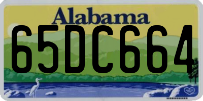 AL license plate 65DC664