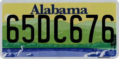 AL license plate 65DC676