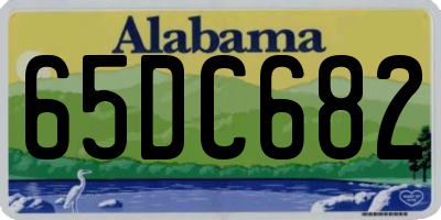 AL license plate 65DC682