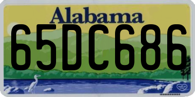 AL license plate 65DC686