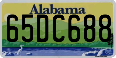 AL license plate 65DC688