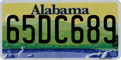 AL license plate 65DC689