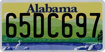 AL license plate 65DC697