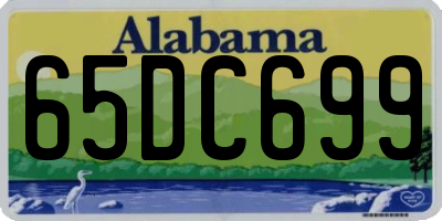 AL license plate 65DC699