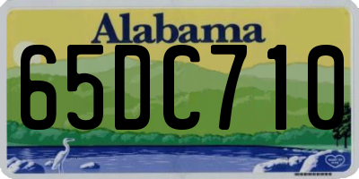 AL license plate 65DC710