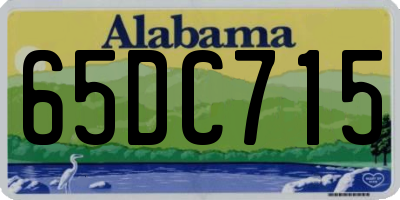 AL license plate 65DC715