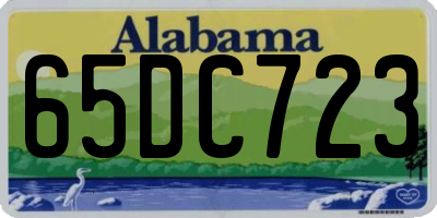 AL license plate 65DC723