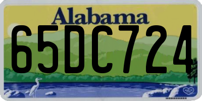 AL license plate 65DC724