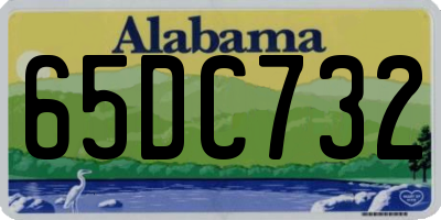 AL license plate 65DC732