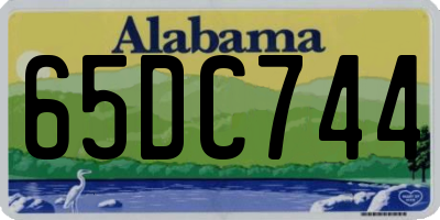 AL license plate 65DC744