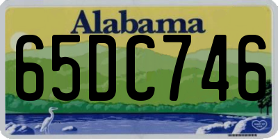 AL license plate 65DC746