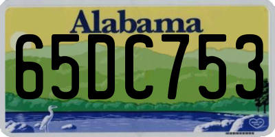 AL license plate 65DC753