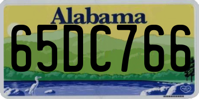 AL license plate 65DC766