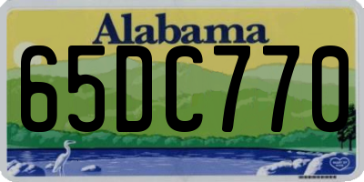 AL license plate 65DC770