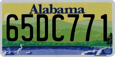 AL license plate 65DC771