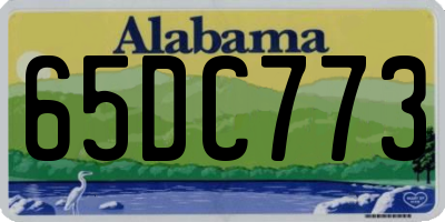 AL license plate 65DC773