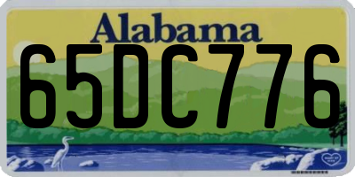 AL license plate 65DC776