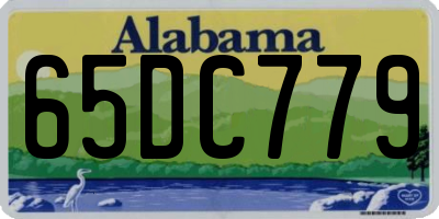 AL license plate 65DC779
