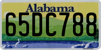 AL license plate 65DC788