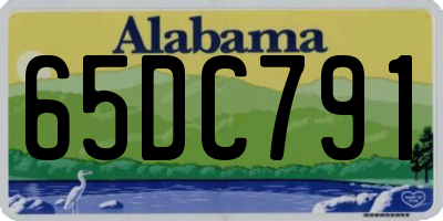 AL license plate 65DC791