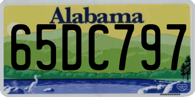 AL license plate 65DC797