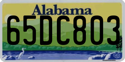 AL license plate 65DC803