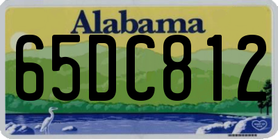 AL license plate 65DC812