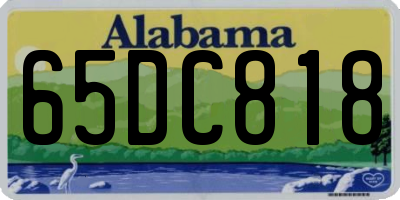 AL license plate 65DC818