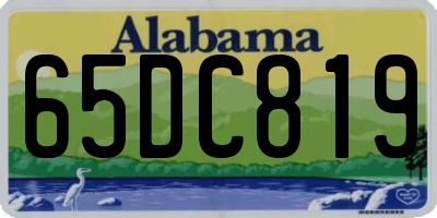 AL license plate 65DC819