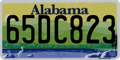 AL license plate 65DC823