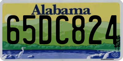AL license plate 65DC824