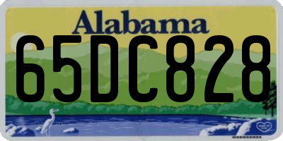 AL license plate 65DC828