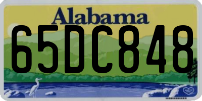AL license plate 65DC848