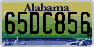 AL license plate 65DC856