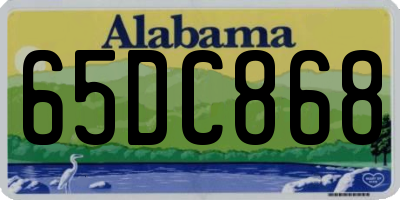 AL license plate 65DC868